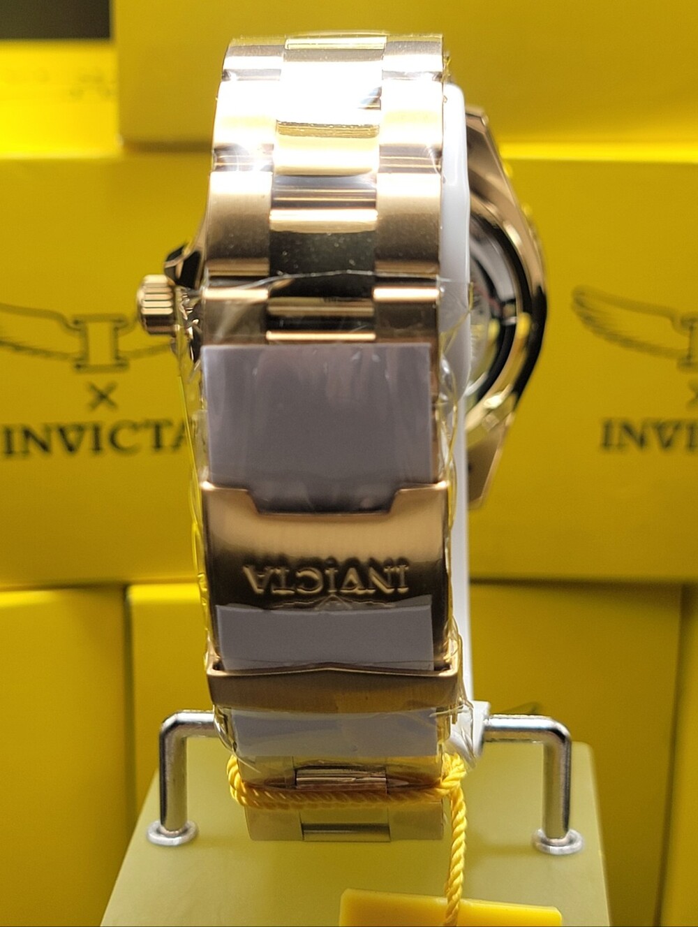 NEW Invicta Pro Diver Crestcore Men's Watch - 43mm Gold 49707 Unique No 2nd Hand - Picture 7 of 13
